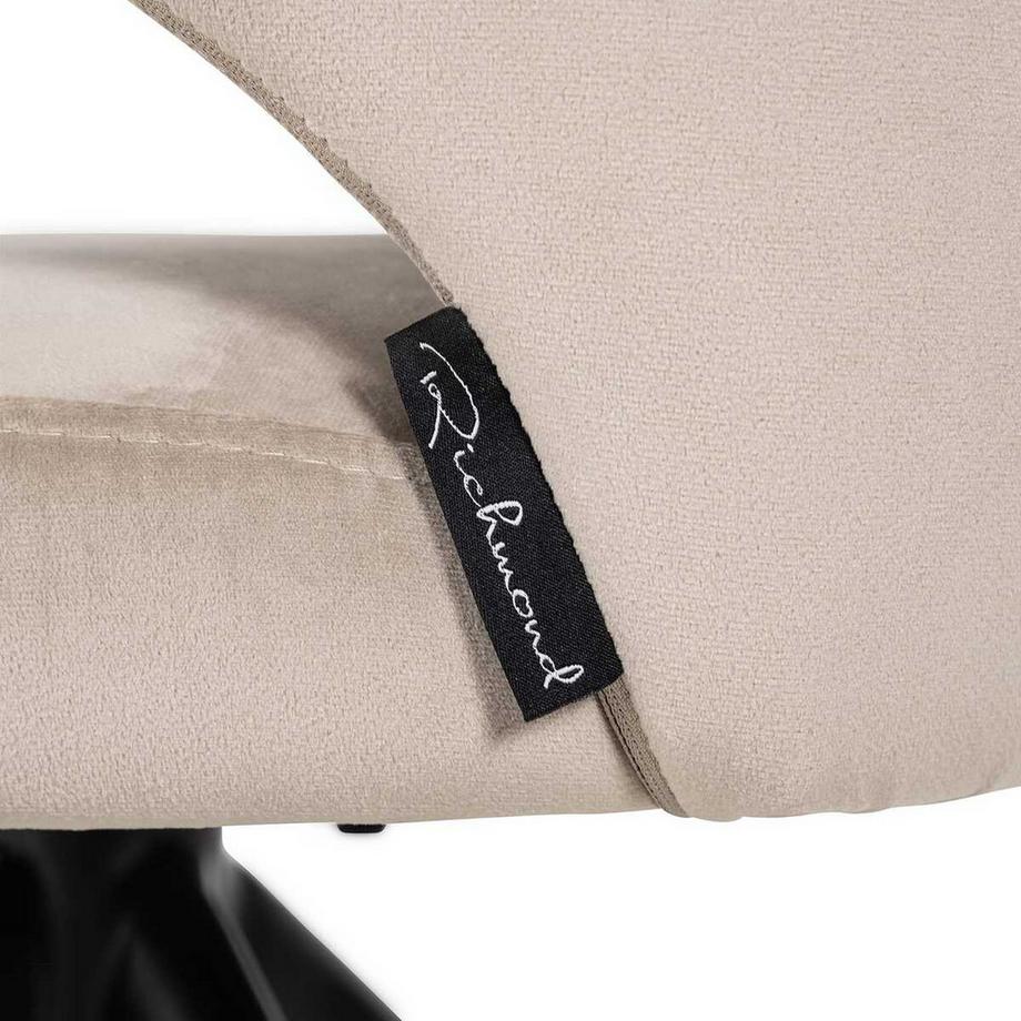 mutoni Sedia girevole Milly Velvet kaki  