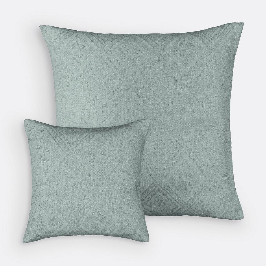Housse de coussin coton jacquard