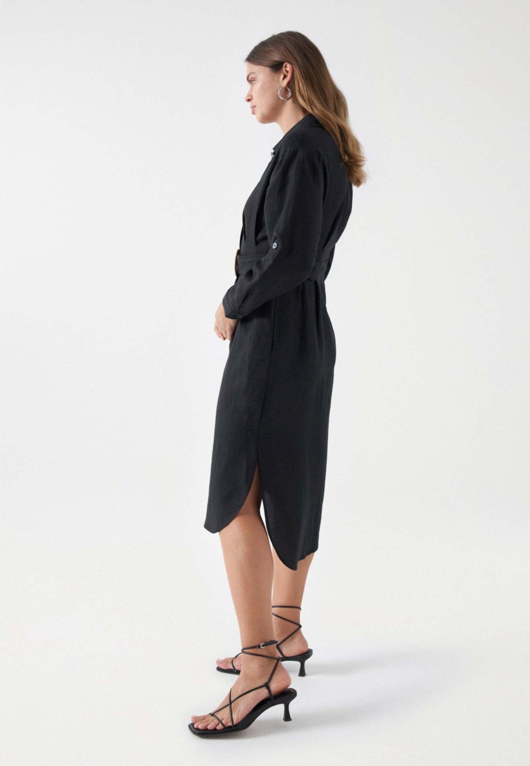 Salsa  Kleider Linen Shirt Dress 