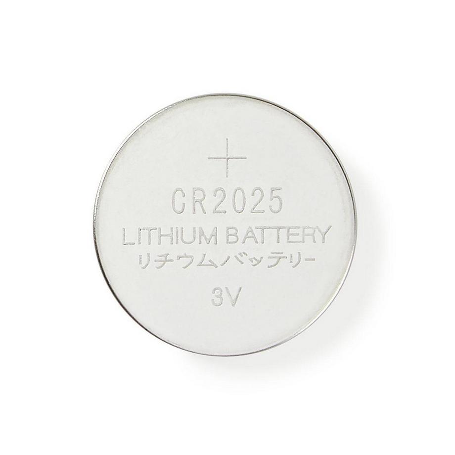 Nedis  Pile bouton au lithium CR2025 | 3 V DC | 5-Blister | Argent 