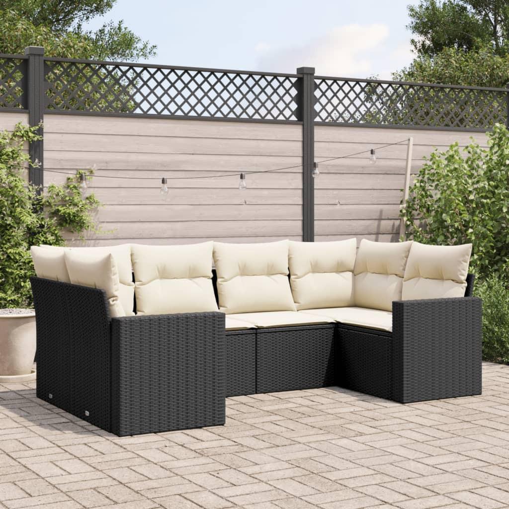 VidaXL set divano da giardino Polirattan  