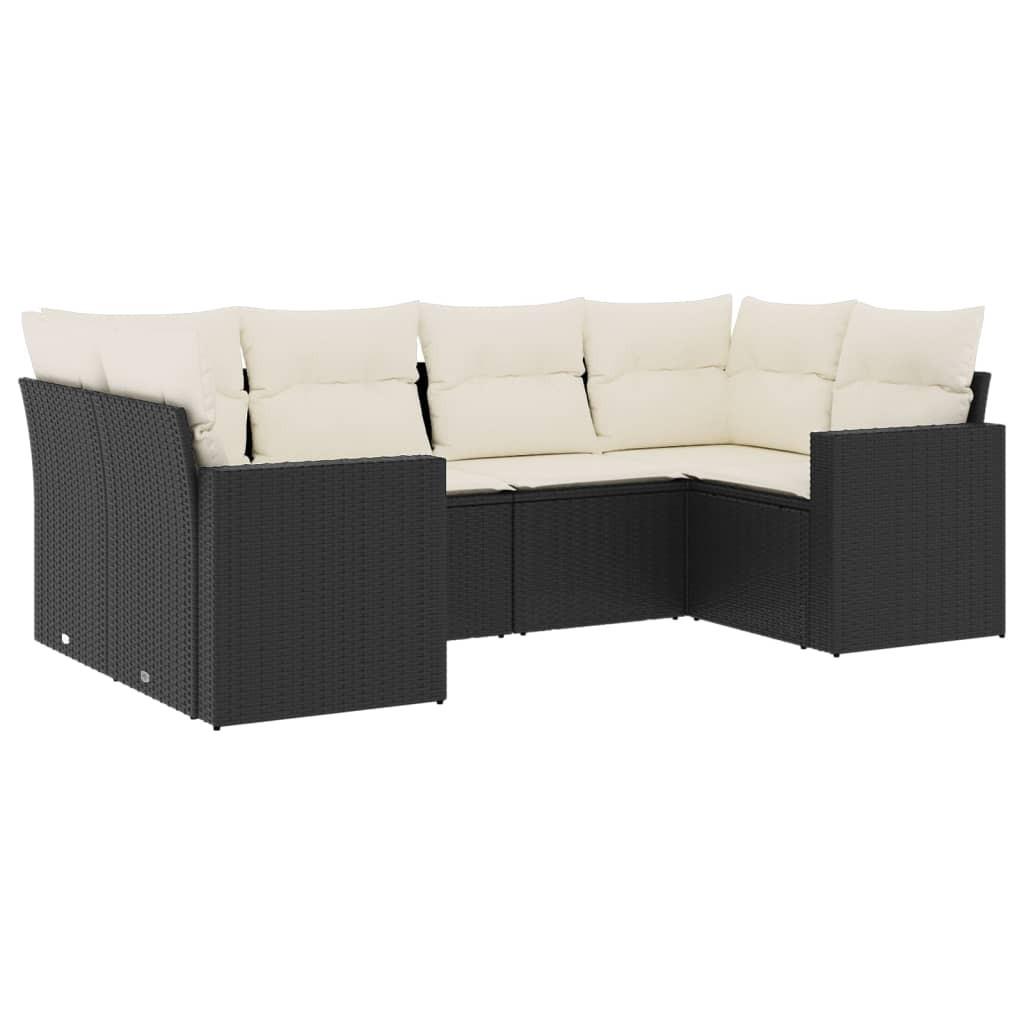 VidaXL set divano da giardino Polirattan  