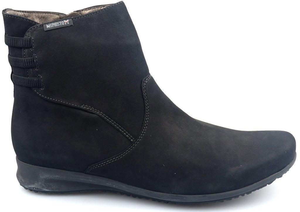 Image of Fenna - Nubuk Stiefelette Damen Schwarz 35.5