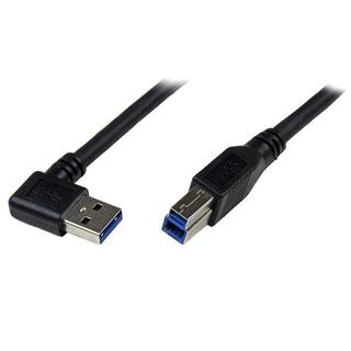 STARTECH.COM  Câble USB 3.0 SuperSpeed A vers B coudé à angle droit 1 m - M/M - Noir 