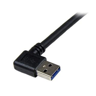 STARTECH.COM  Câble USB 3.0 SuperSpeed A vers B coudé à angle droit 1 m - M/M - Noir 