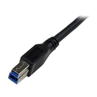 STARTECH.COM  Câble USB 3.0 SuperSpeed A vers B coudé à angle droit 1 m - M/M - Noir 