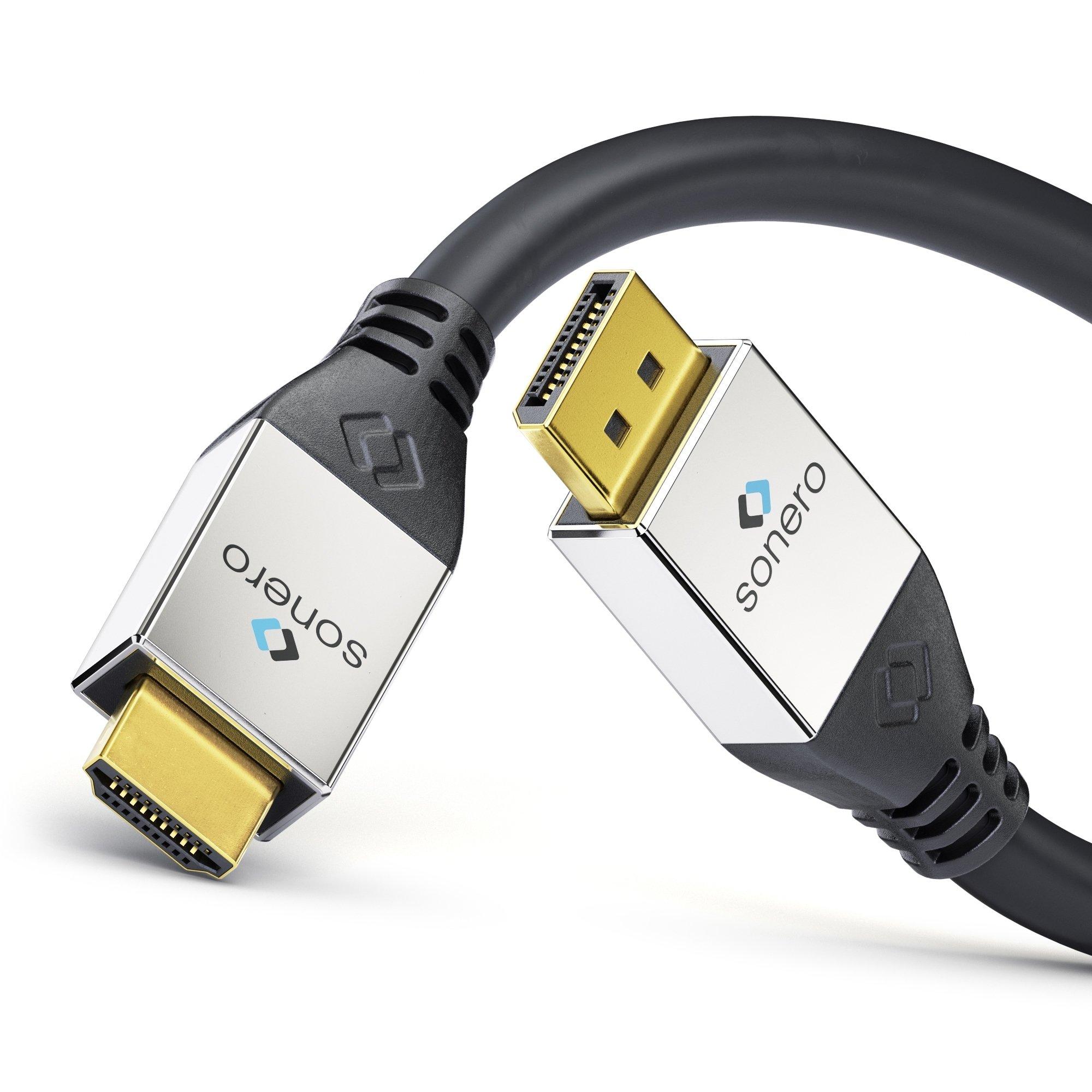 sonero  sonero S-DC100-030 câble vidéo et adaptateur 3 m DisplayPort HDMI Noir 