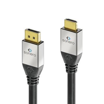 sonero S-DC100-030 câble vidéo et adaptateur 3 m DisplayPort HDMI Noir