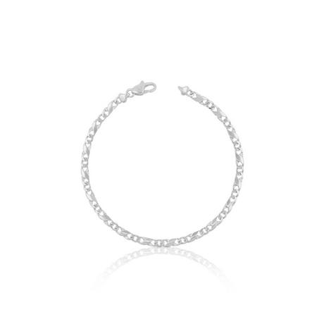 MUAU Schmuck  Bracelet Carrera en or blanc 750, 22cm, 4mm 