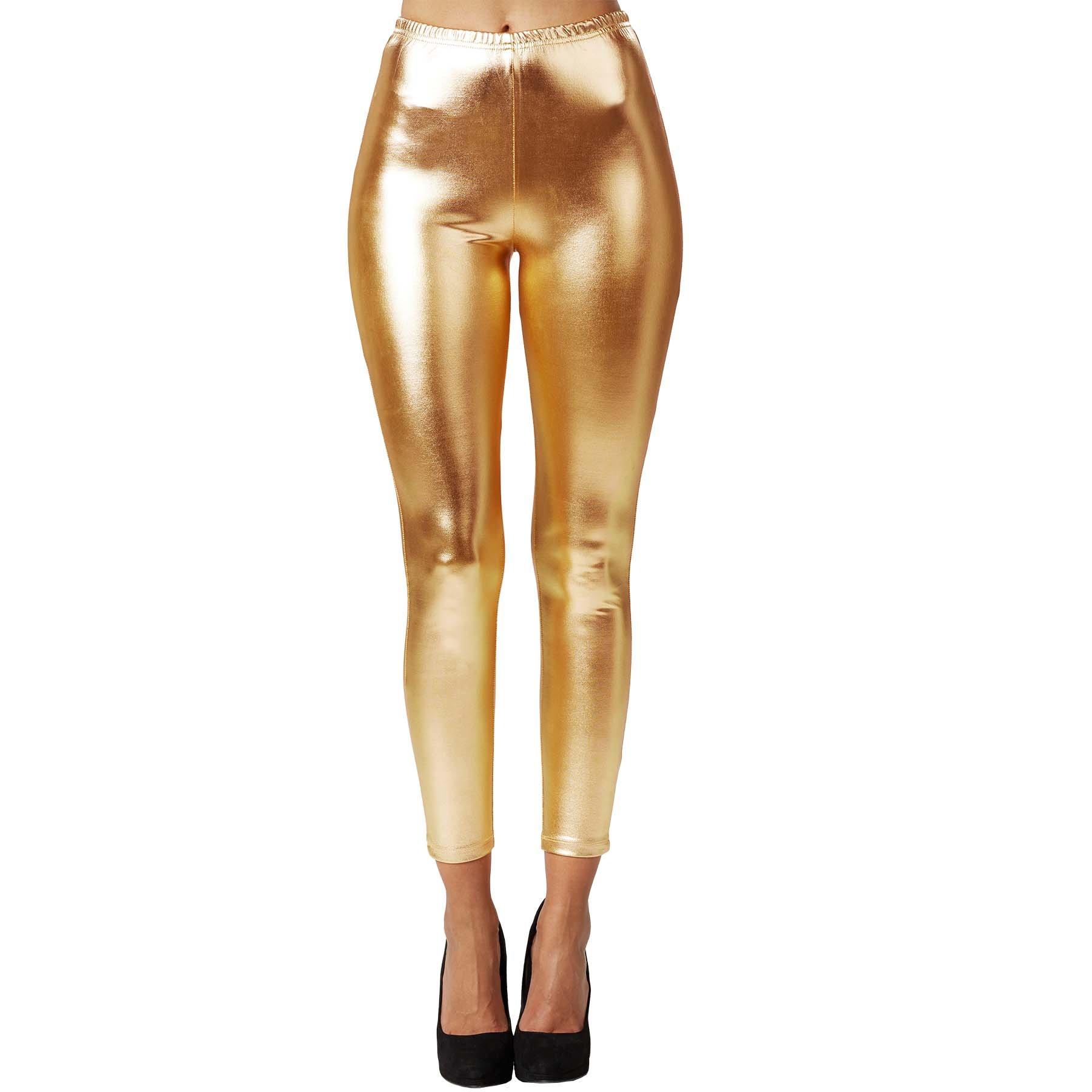 Image of Metallic-leggings Damen Gold S