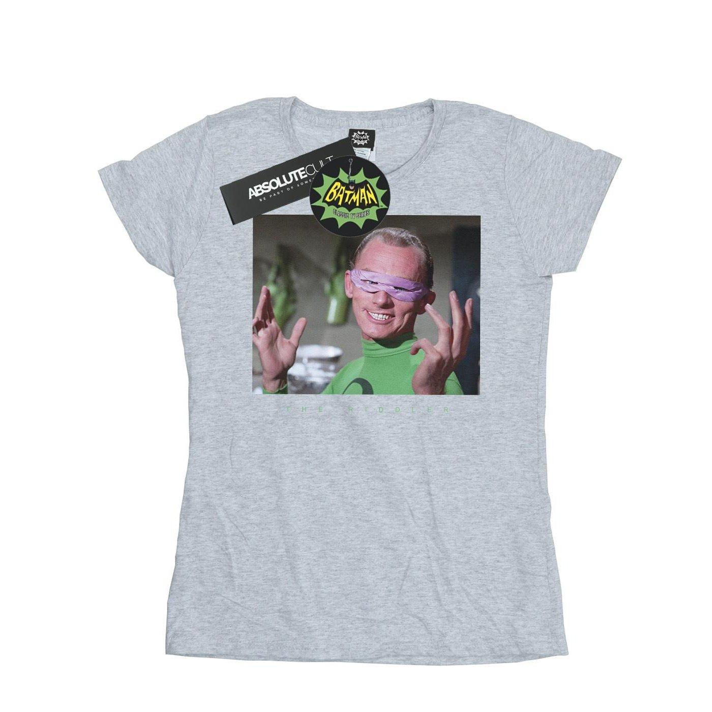 Image of Batman Tv Series The Riddler Photgraph Tshirt Damen Grau XL