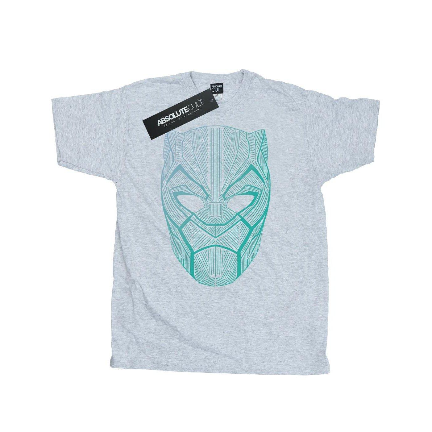 Image of Black Panther Tribal Mask Tshirt Herren Grau XL