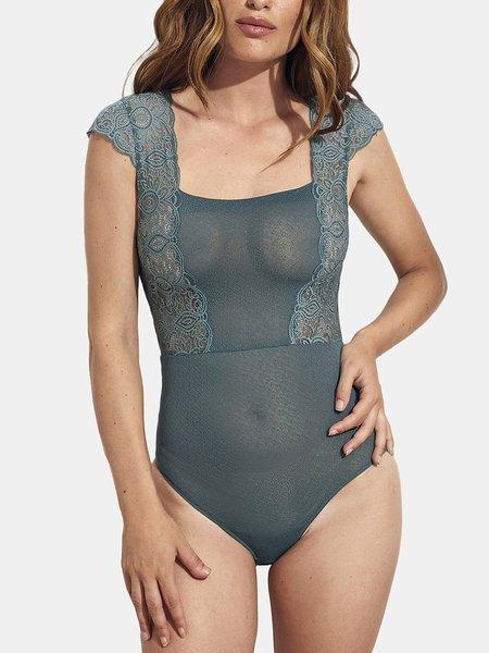 Image of Body Ohne Bügel Mit Kurzen Ärmeln Francesca Damen Grün S