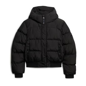 gepolsterte daunenjacke, hooded sports