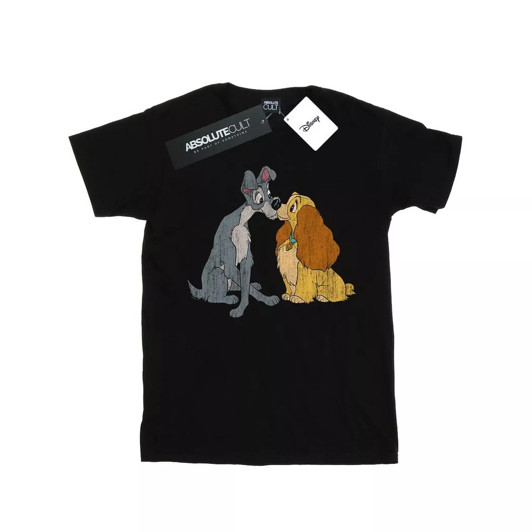 Disney - Lady And The Tramp TShirt, für Damen, Schwarz, Größe XL