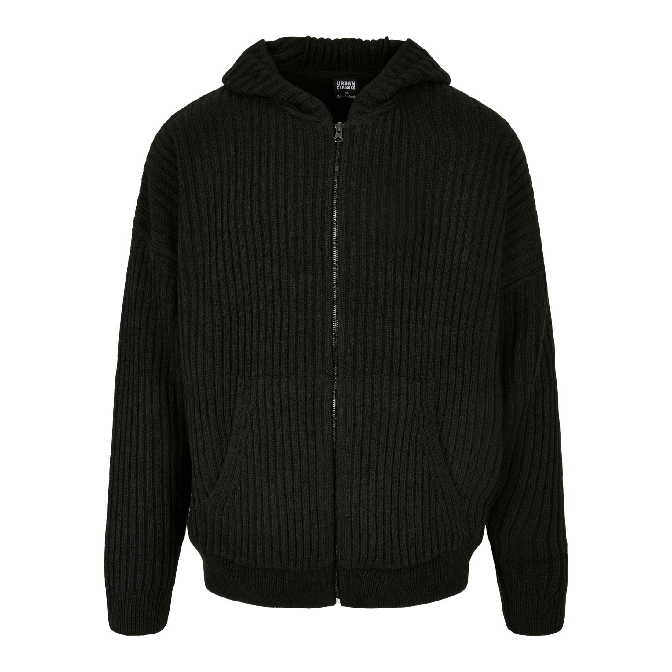 Image of Gestricktes Kapuzenpullover Und Reißverschluss Herren M