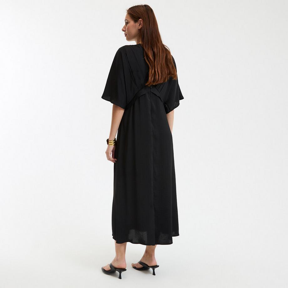 La Redoute Collections Robe longue évasée col V  