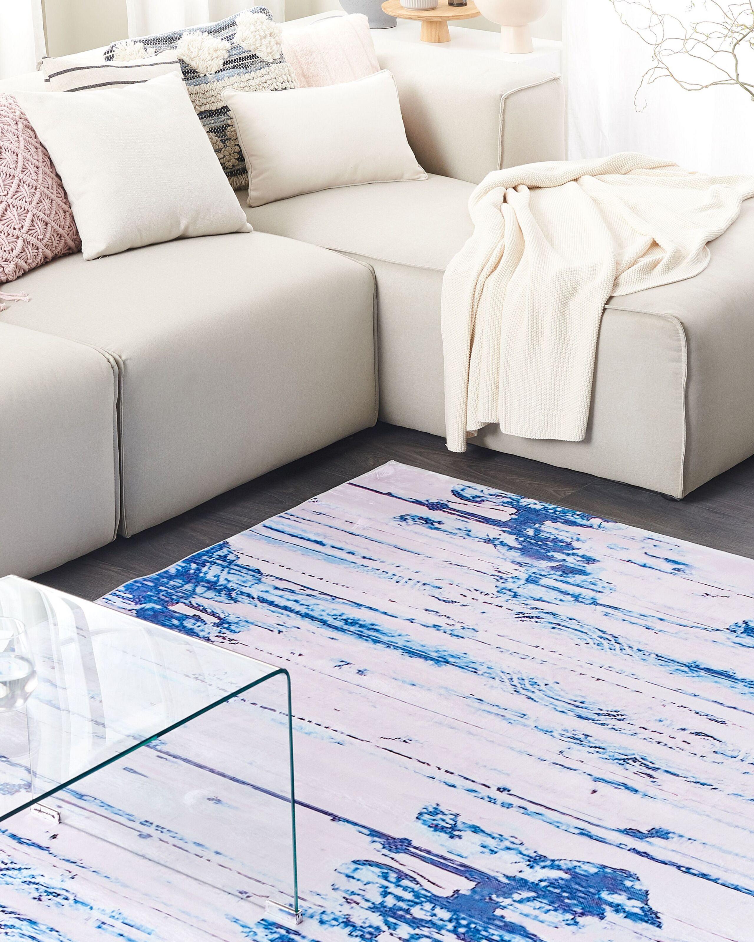 Beliani Tapis en Polyester Moderne BURDUR  