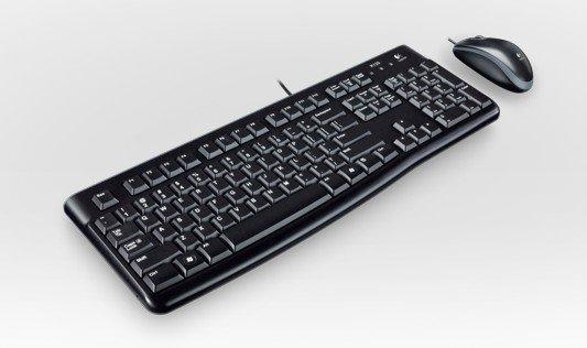 Logitech  Tastatur und Maus  MK120 fil Noir Retail 