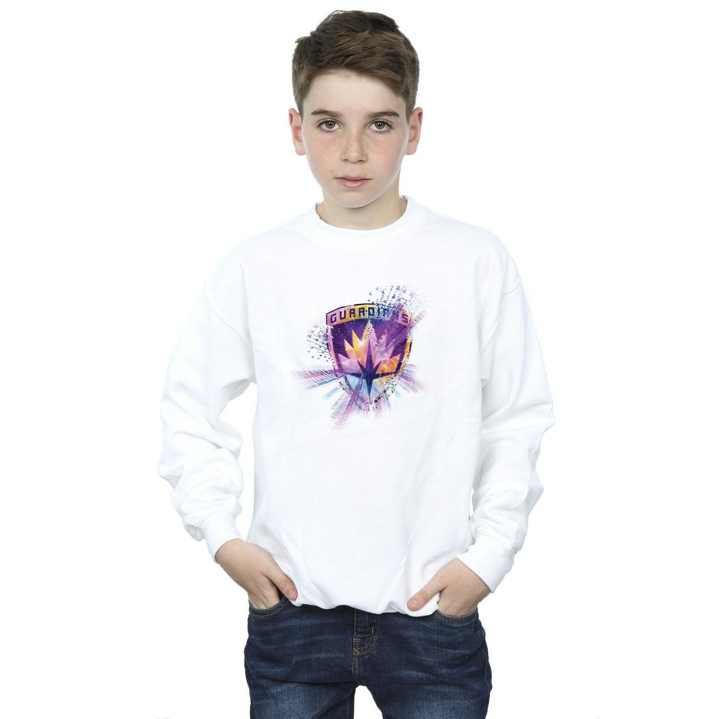 Image of Guardians Of The Galaxy Abstract Star Lord Sweatshirt Jungen Weiss 140/146