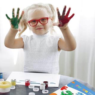 Activity-board  Fingermalkissen für Kinder, insgesamt 2 Stück, Malzubehör für Kleinkinder 