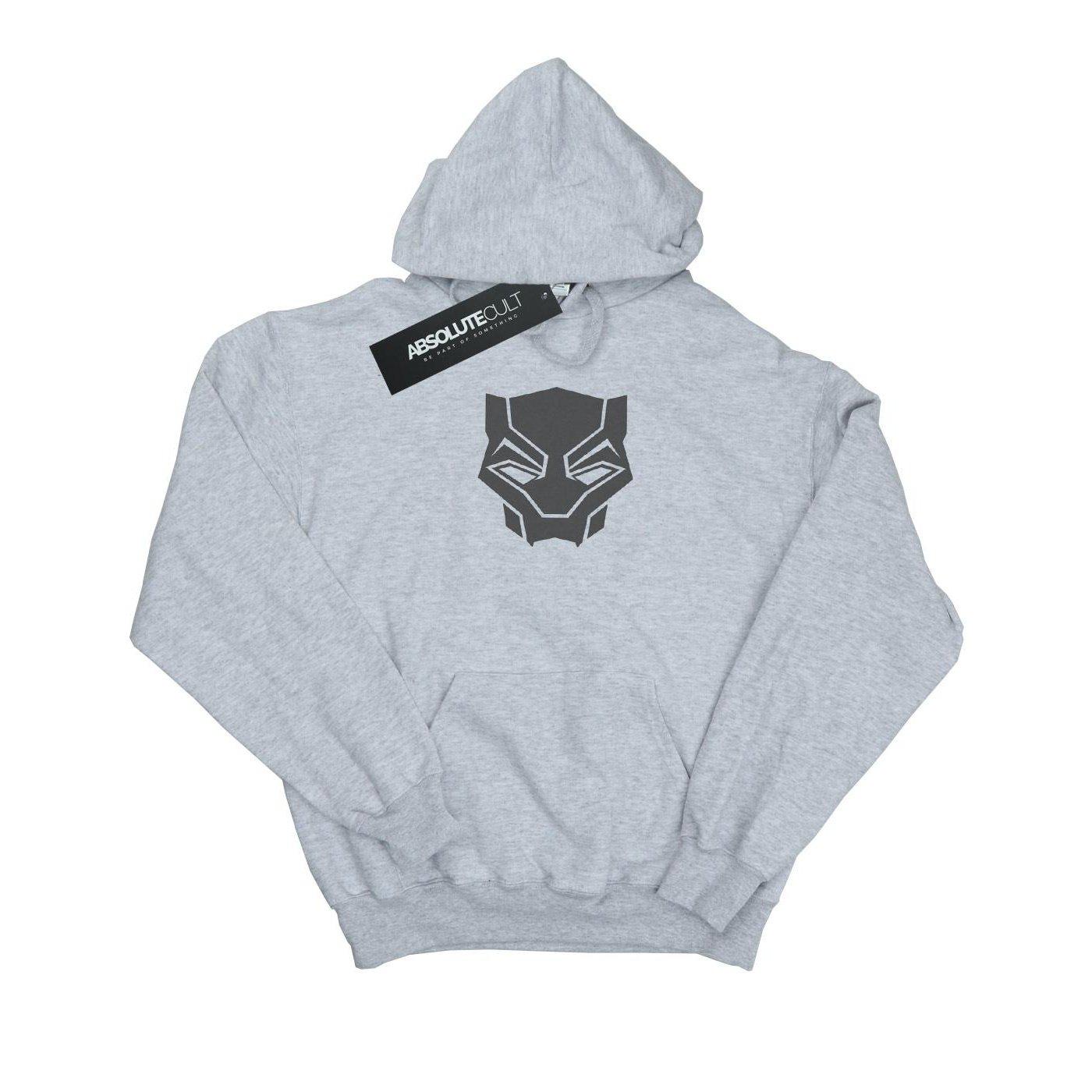 Image of Black Panther Black On Black Kapuzenpullover Unisex Grau 116