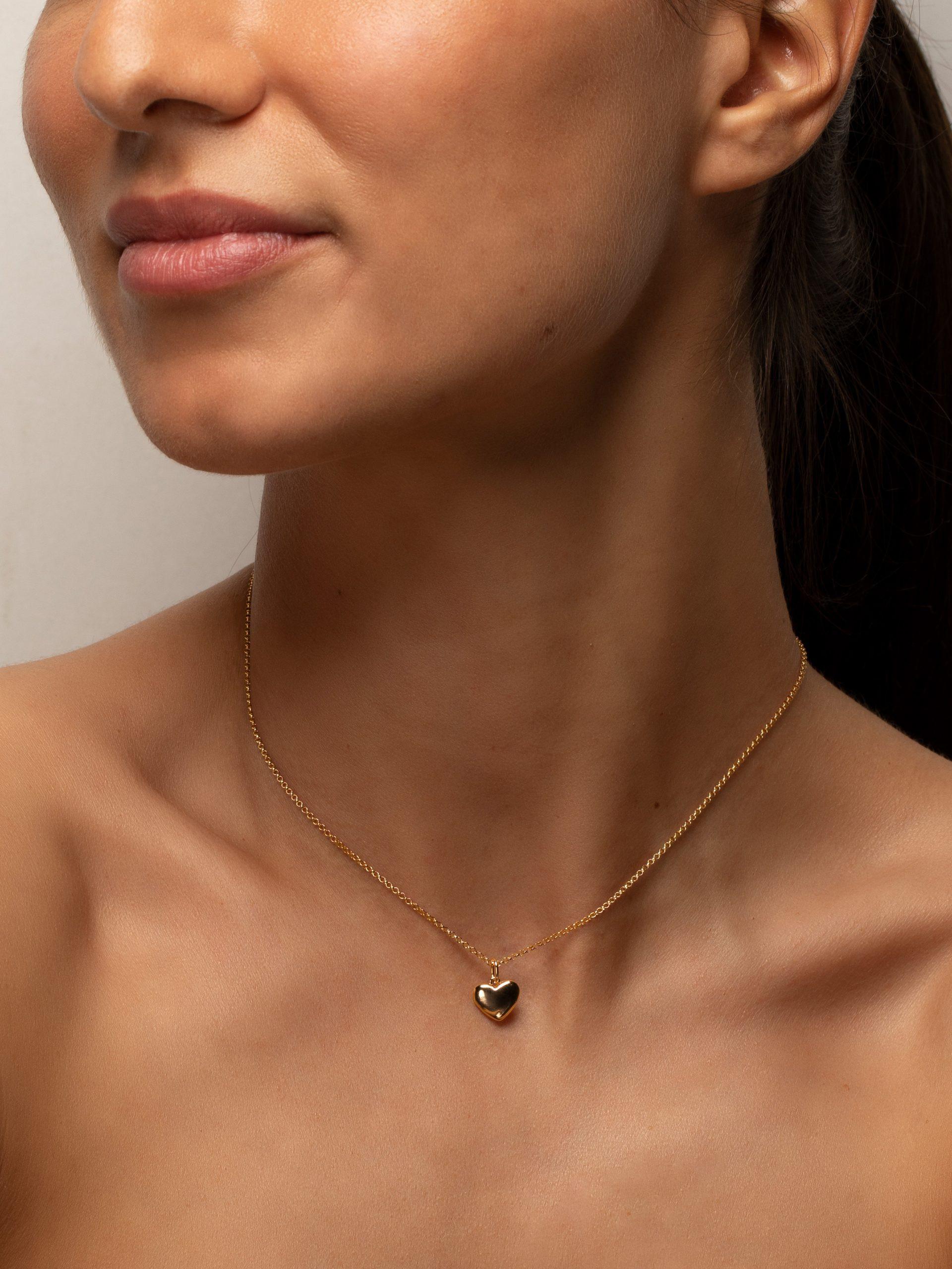 PHANTASYA  Collier coeur 1445 Plaqué or 