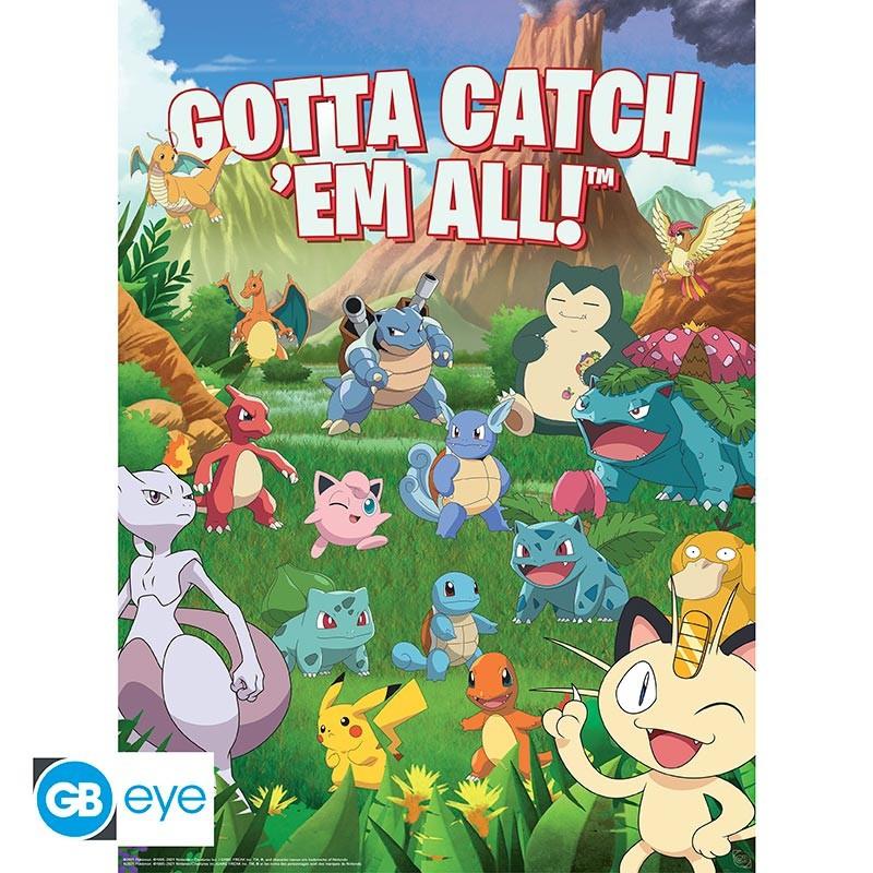 Abystyle  Poster - Pack de 2 - Pokemon - Pikachu & Friends 