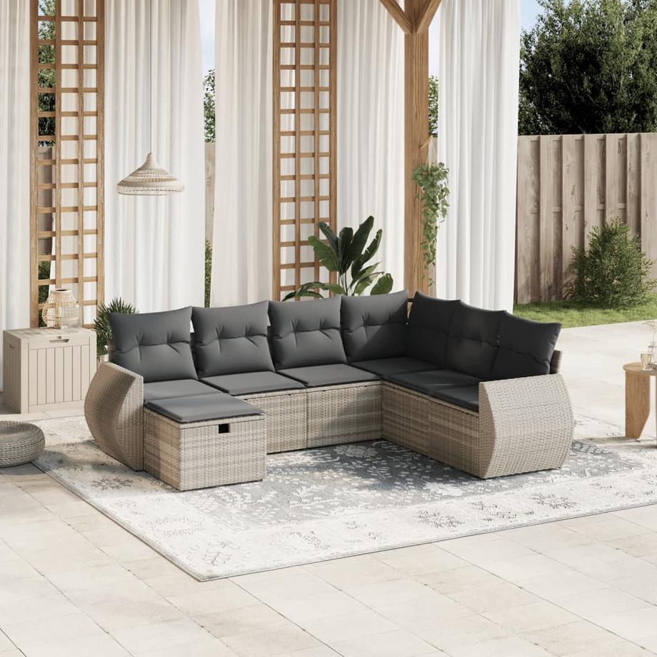 VidaXL Garten sofagarnitur poly-rattan  