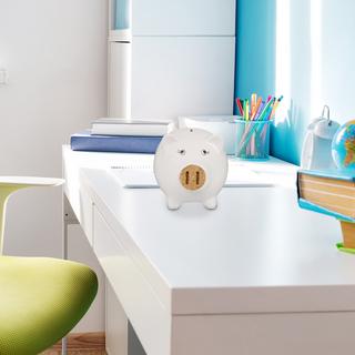 Northix Salvadanaio bianco con naso di sughero  