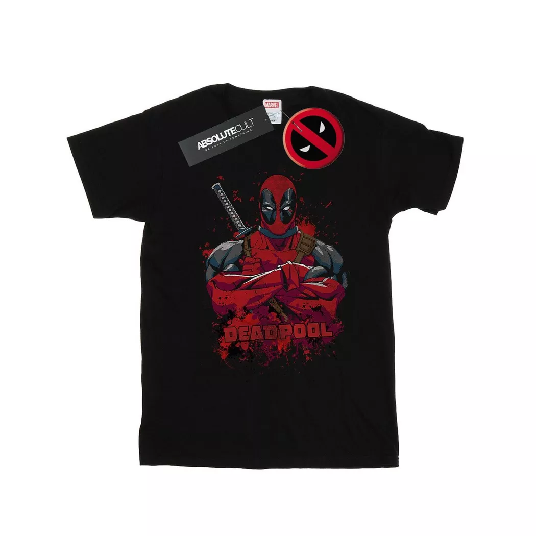 MARVEL - TShirt, für Damen, Schwarz, Größe S