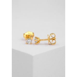 MUAU Schmuck  Ohrstecker Diamant 0.40ct.  Gelbgold 750 