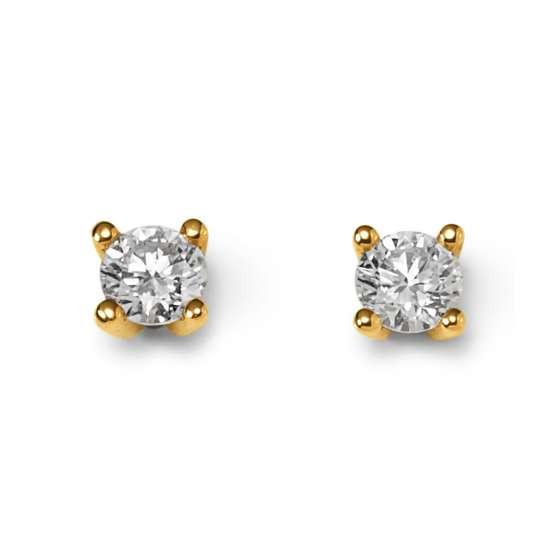 MUAU Schmuck  Ohrstecker Diamant 0.40ct.  Gelbgold 750 