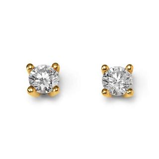 MUAU Schmuck  Clous d'oreilles en diamant 0,40ct. or jaune 750 