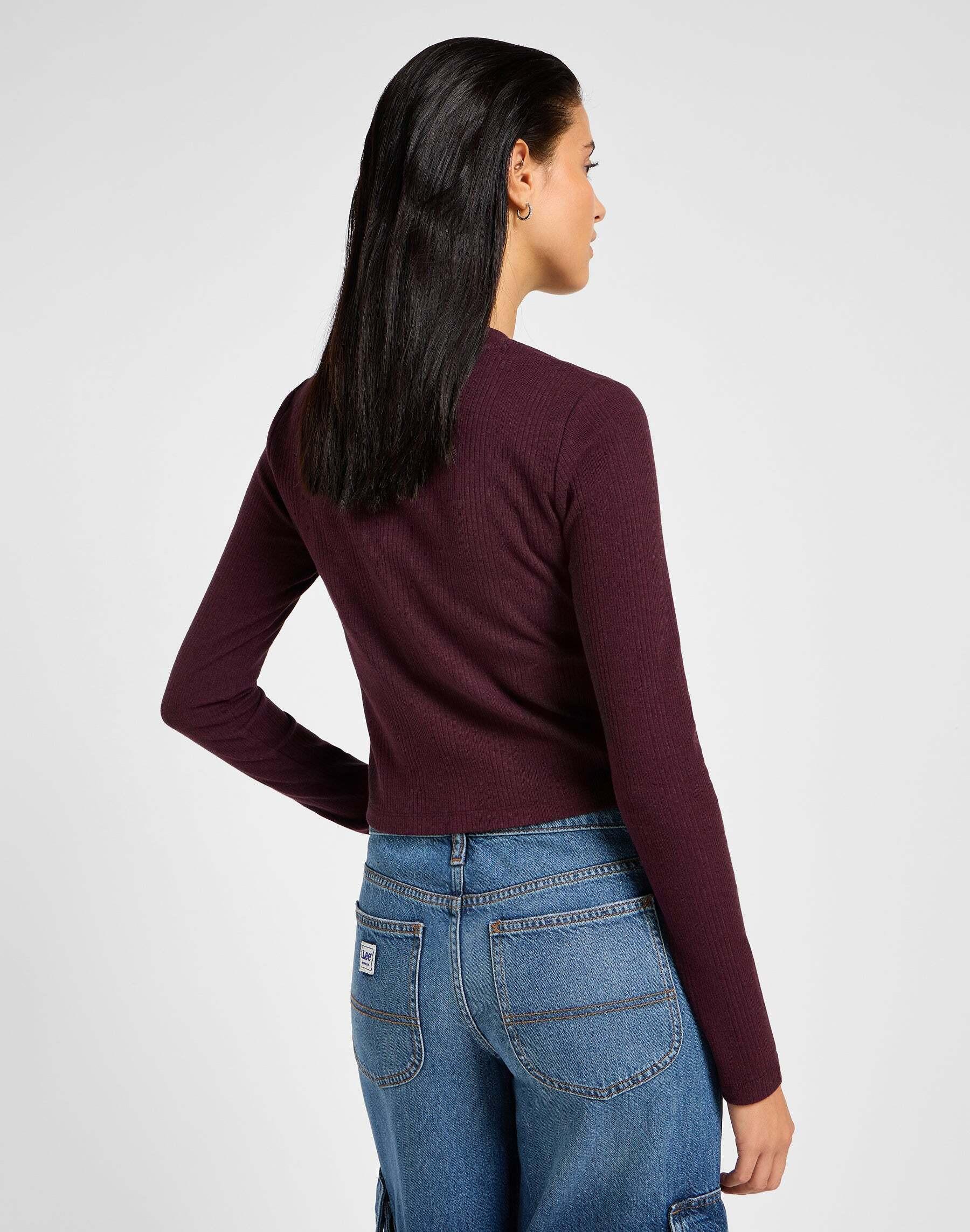 Lee  Chemise à manches longues Longsleeves Cropped Rib Tee 