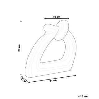 Beliani Dekofigur aus Steinzeug Retro ZANDER  