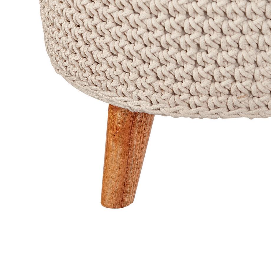 Beliani Hocker aus Baumwolle Rustikal MARDAN  