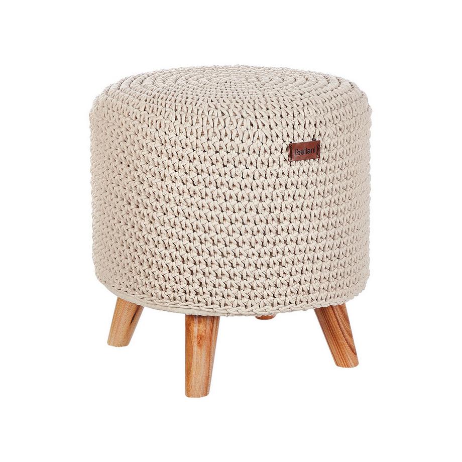 Beliani Hocker aus Baumwolle Rustikal MARDAN  