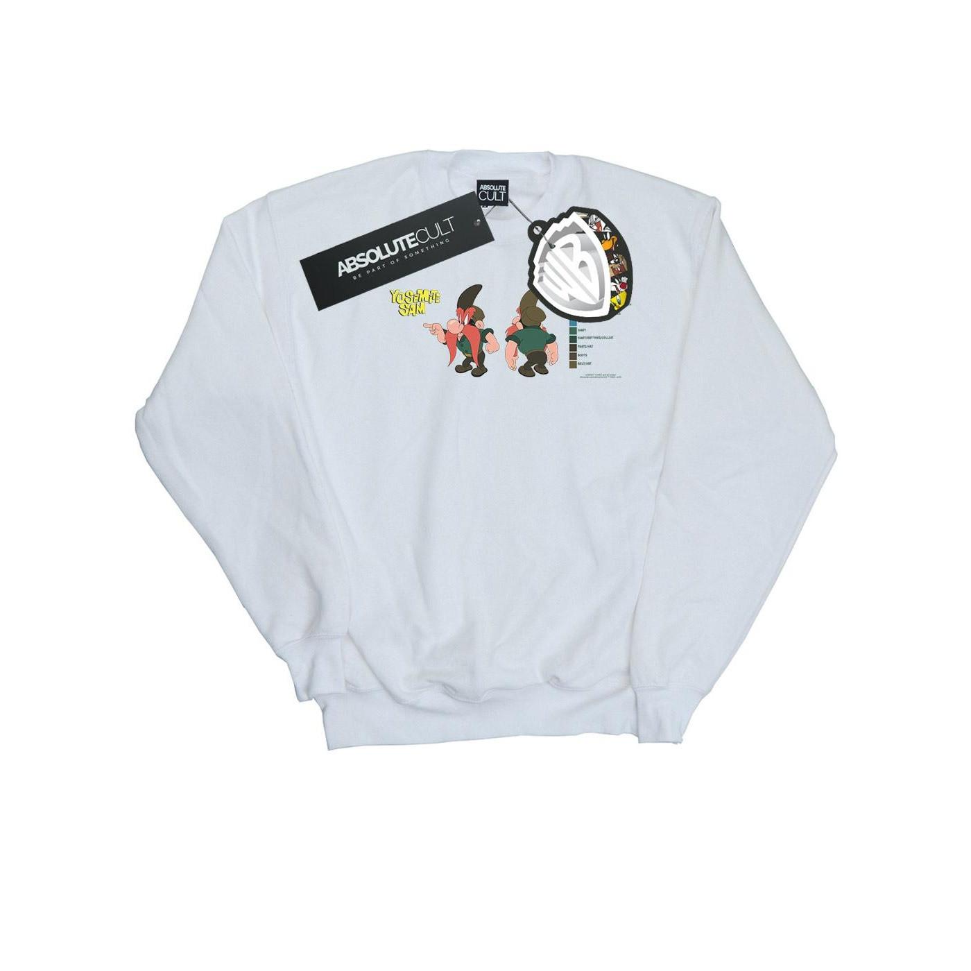 Image of Yosemite Sam Colour Code Sweatshirt Damen Weiss XL
