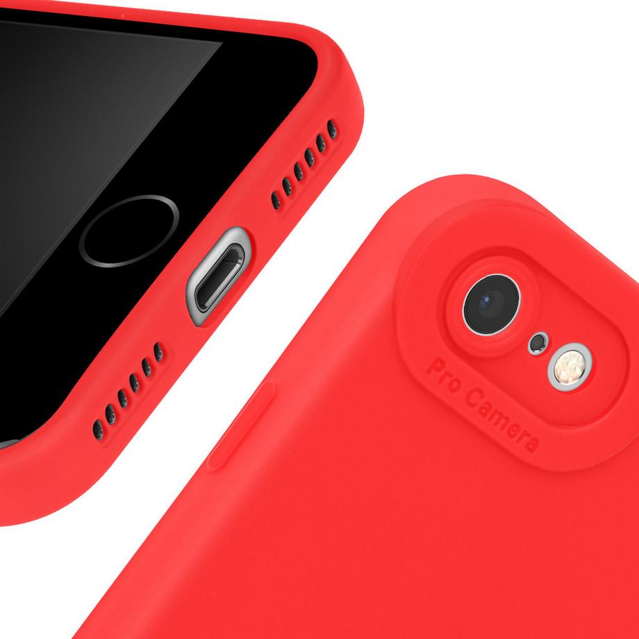 Avizar  Cover iPhone SE 2020 e 2022 rossa mat 