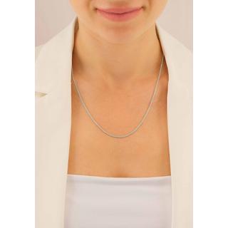 MUAU Schmuck  Collier rond d'forçat en or blanc 750, 1,7mm, 50cm 