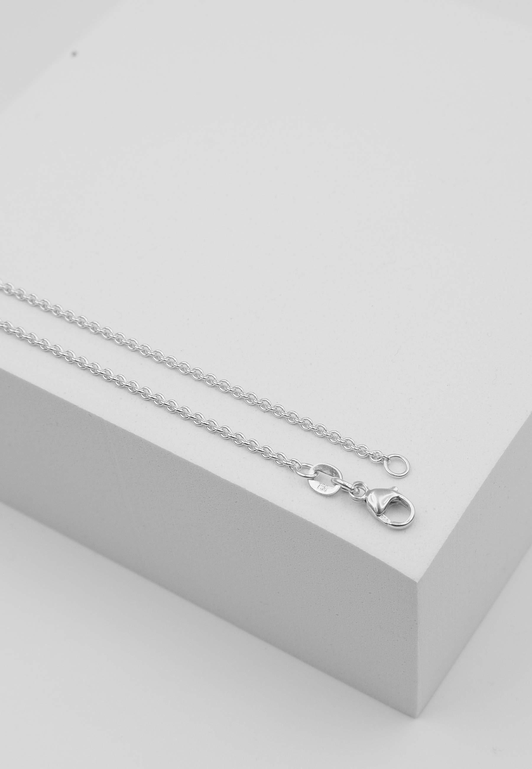 Image of Collier Rundanker Weissgold 750, 1.7mm, 50cm Damen Silber 50 CM