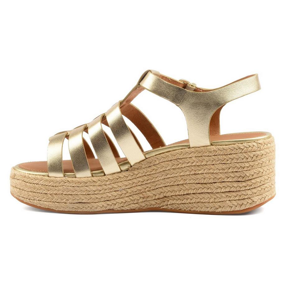 Fitflop Platforms Espadrille Cuir Fisherman Sandales Compensées  