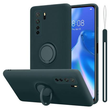 Cadorabo  Hülle für Huawei P40 LITE 5G  NOVA 7 SE TPU Silikon mit Ring Liquid 