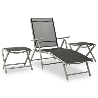 VidaXL Garten-lounge-set aluminium  