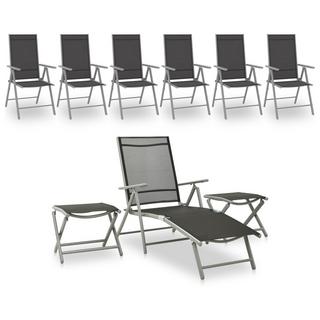 VidaXL Garten-lounge-set aluminium  