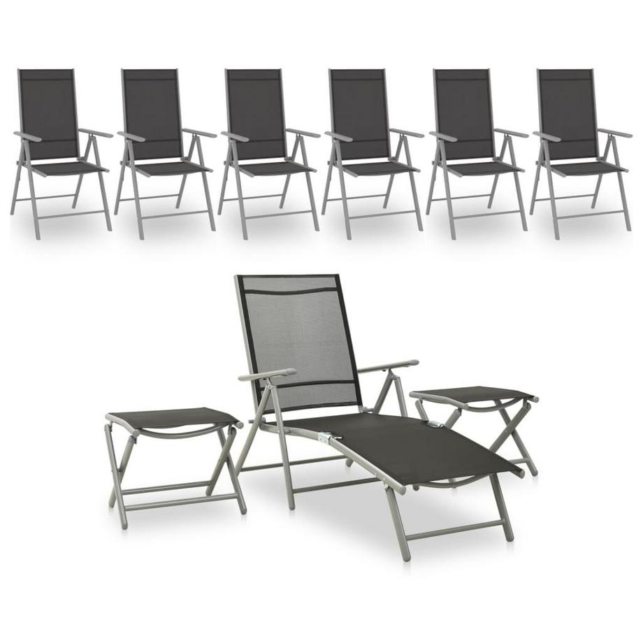 Garten-lounge-set aluminium