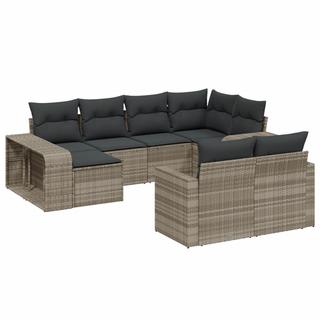 VidaXL set divano da giardino Polirattan  