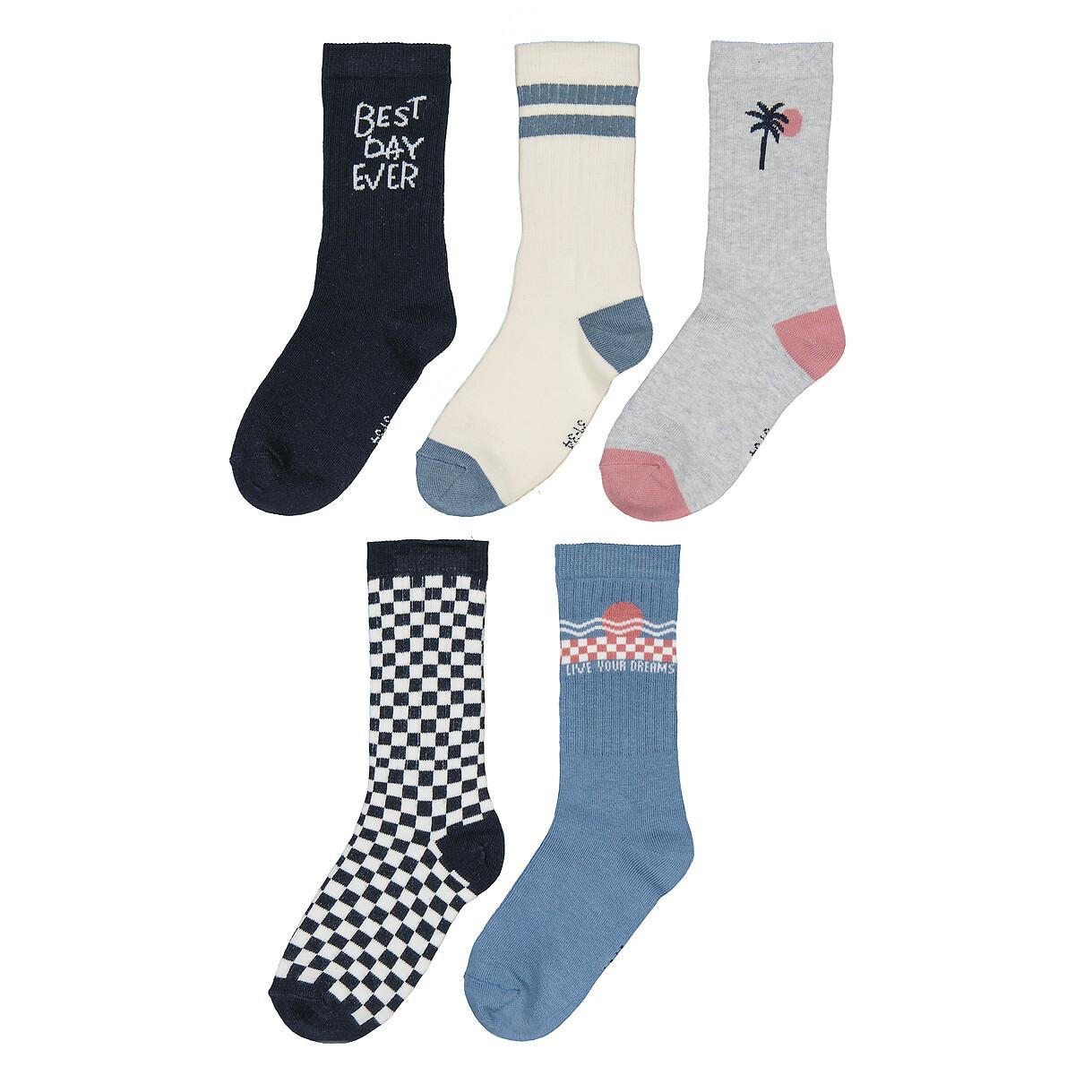 Image of 5er-pack Socken Unisex Blau 35-38