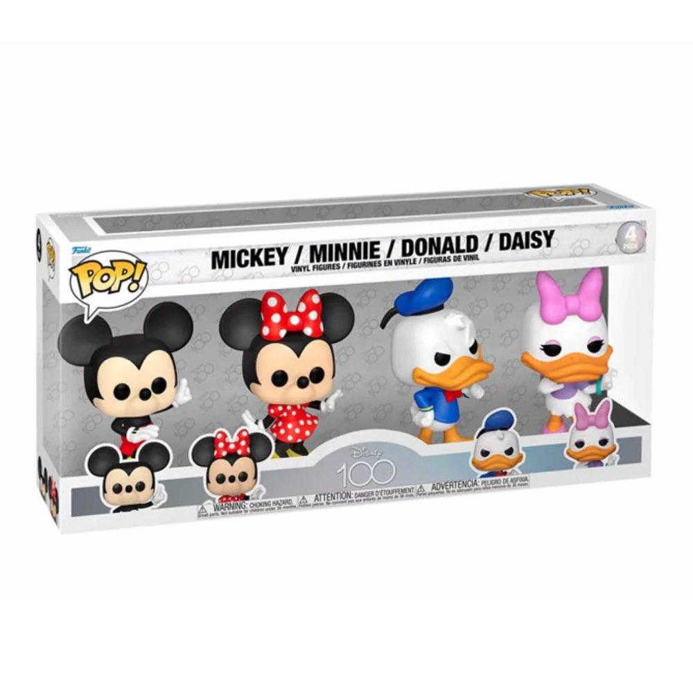 Funko  POP - Pack de 4 - Disney - Mickey & ses amis - D100 